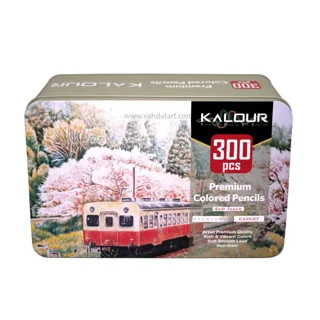 مداد رنگی 300 رنگ جعبه فلزی کالور KALOUR